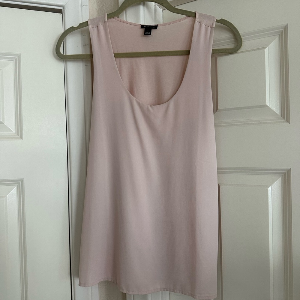 Ann Taylor Light Pink Sleeveless Top